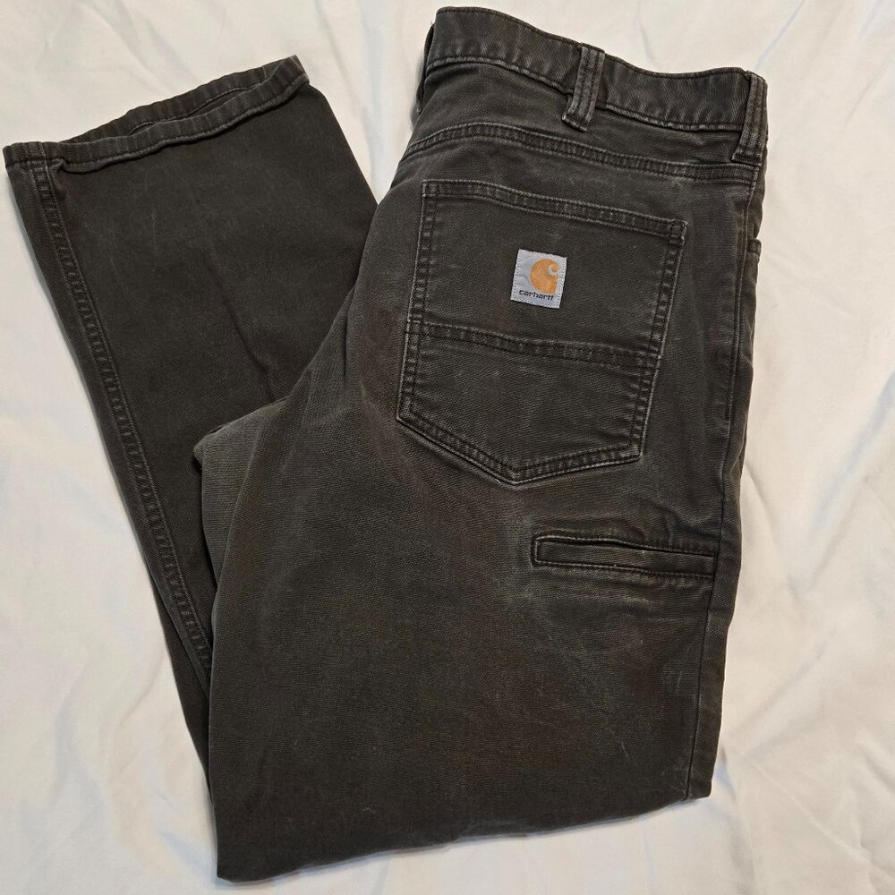 Carhartt Gray Cargo Work Pants 36 x 30